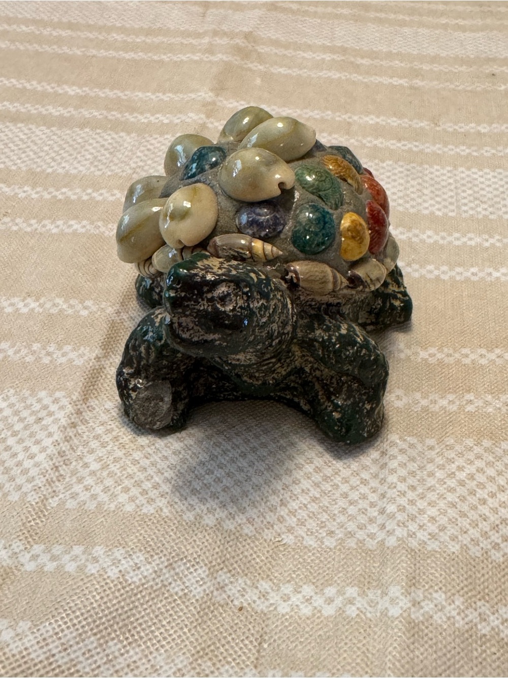 Colorful Shell-Topped Turtle Figurine - Multicolor - Picture 2 of 7